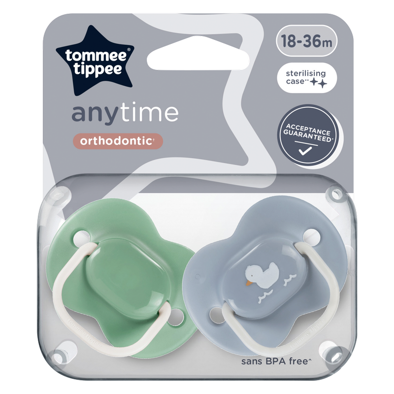 Tommee Tippee 2 Orthodontic Soothers 18-36m, 2pcs