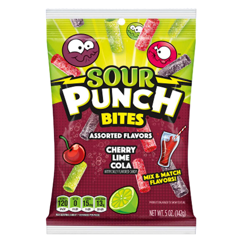 Sour Punch Cherry Lime Cola Bites 5oz