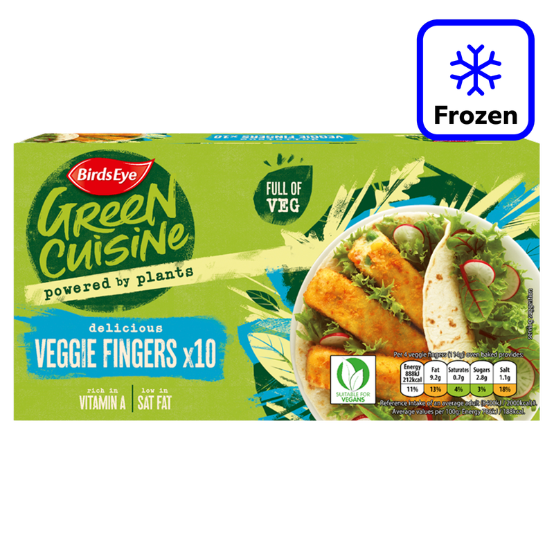 Birds Eye 10 Green Cuisine Veggie Fingers, 284g