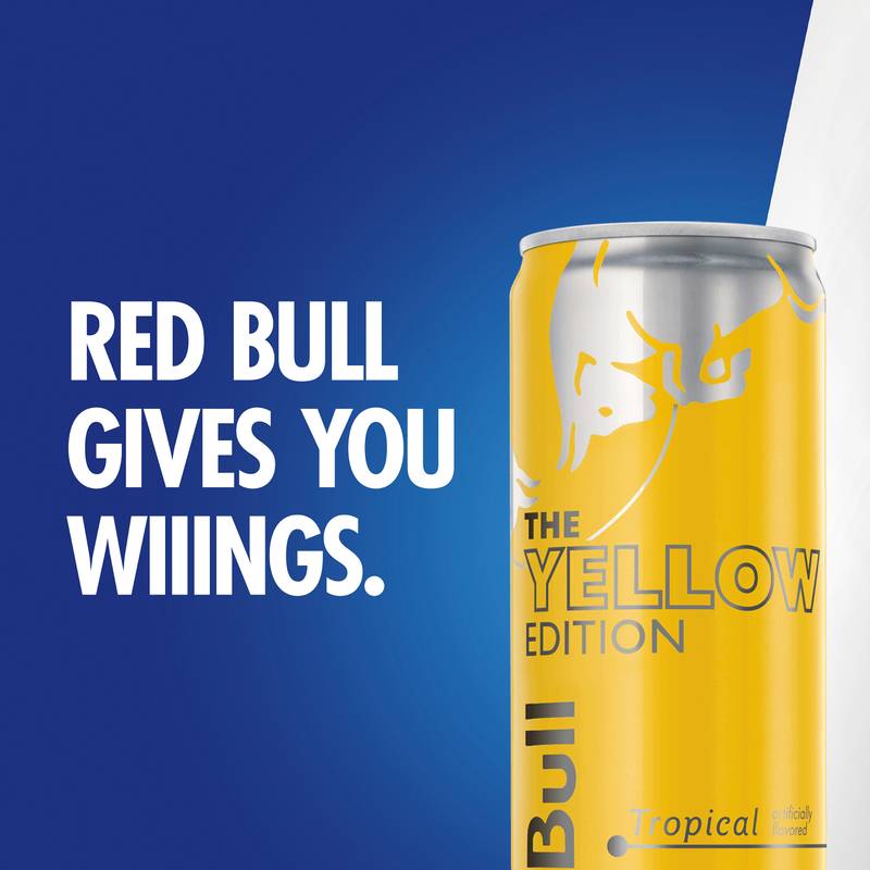 Red Bull Energy Drink The Yellow Edition Tropical 24pk 12oz Can