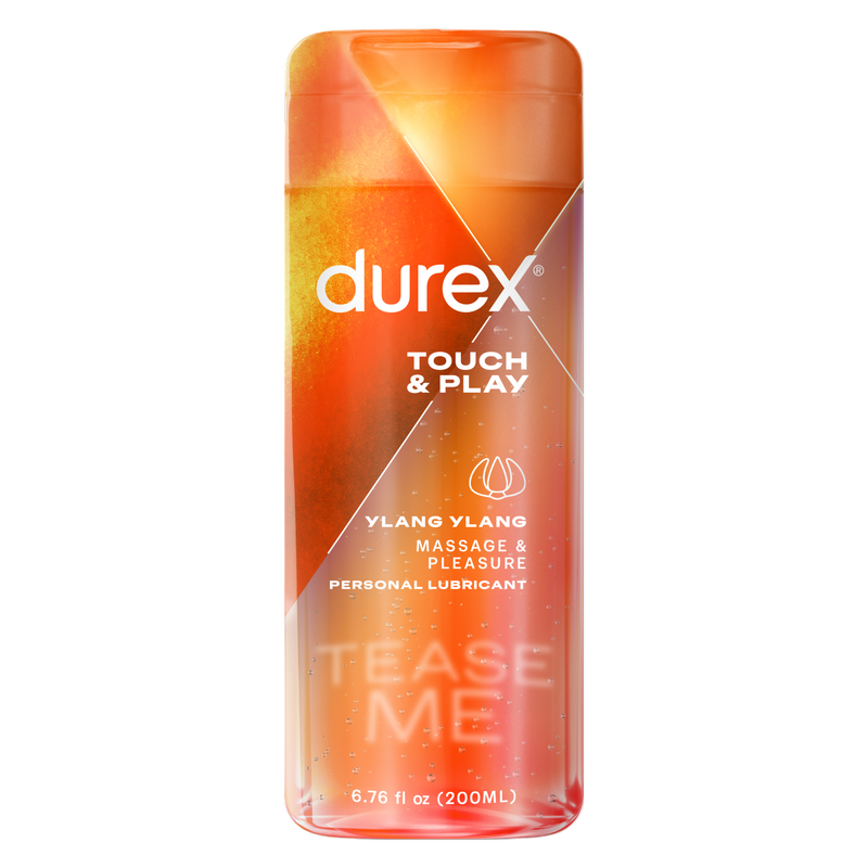Durex Sensual Massage & Play 2 in 1, Massage Gel and Personal Water-based Lubricant 6.76 oz.