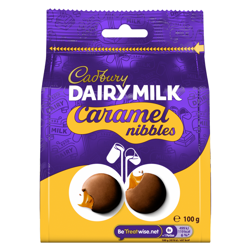 Cadbury Dairy Milk Caramel Nibbles, 100g
