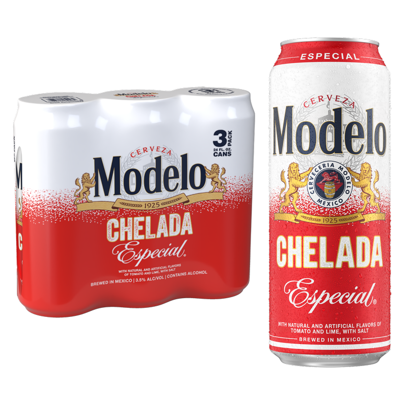Modelo Chelada Especial 3pk 24oz Can 3.5% ABV