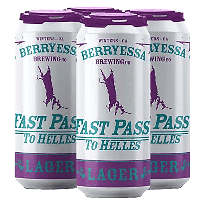 Berryessa Brewing Fast Pass To Helles 4pk 16oz Can