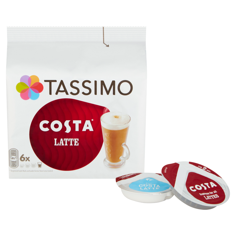 Tassimo Costa Latte 6 Drinks, 167.4g
