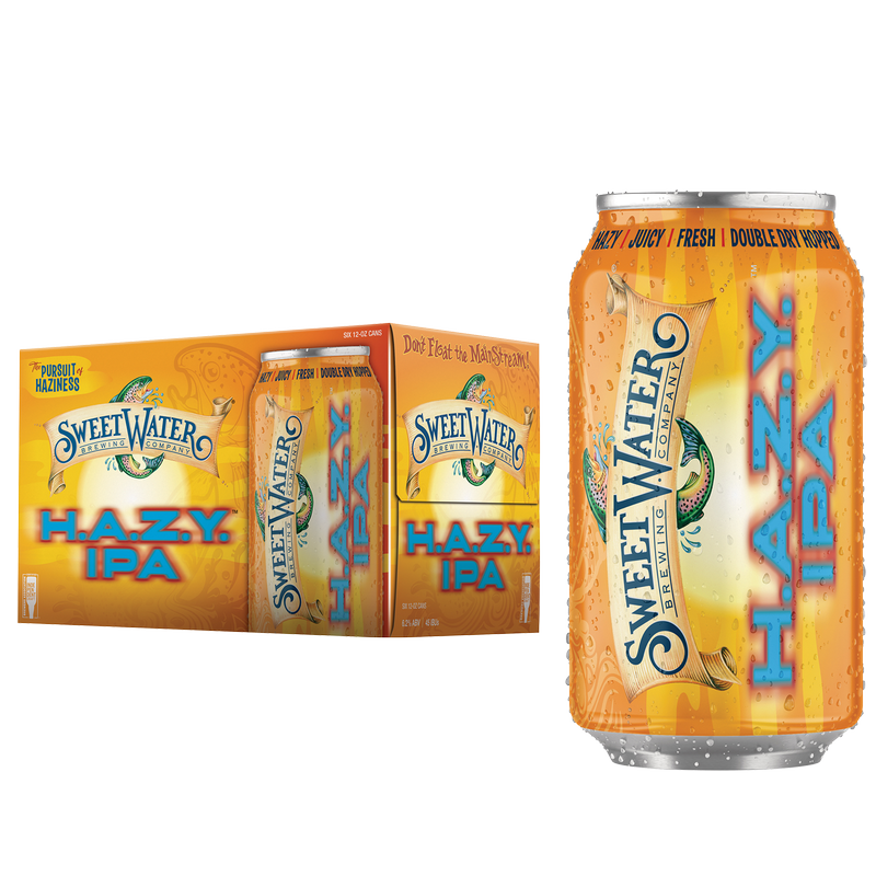 SweetWater H.A.Z.Y. IPA 6pk 12oz Can 6.2% ABV
