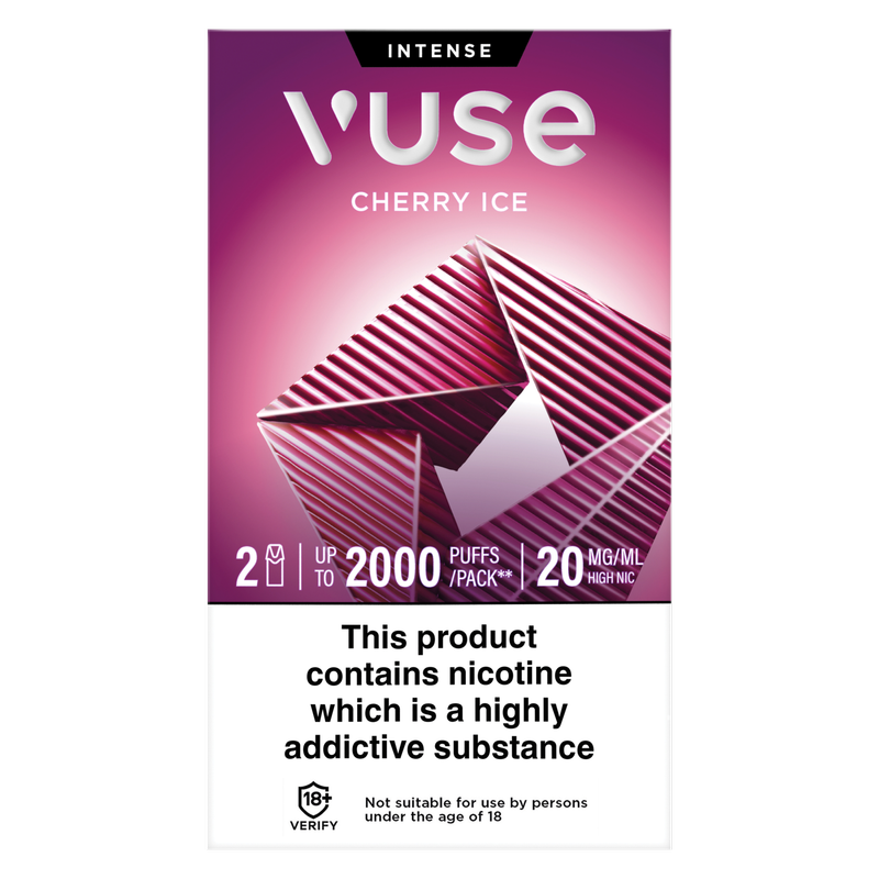Vuse Cherry Ice Pods 20mg/ml, 2 x 2ml : fast delivery by App or Online