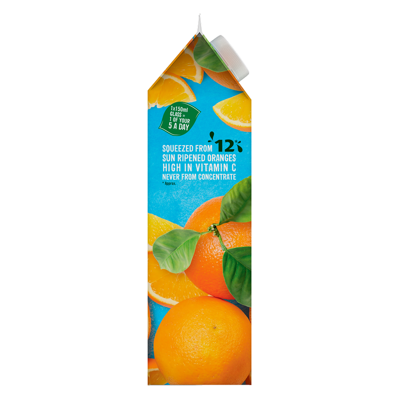 Morrisons 100% Smooth Orange Juice, 1L
