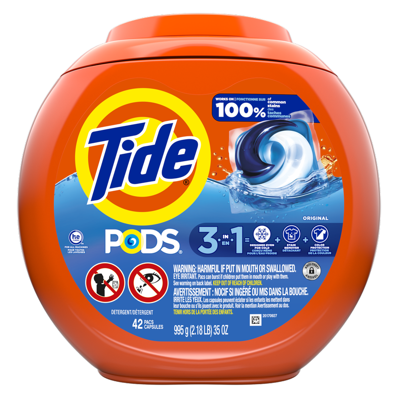 Tide PODS Liquid Laundry Detergent Pacs Original Scent 42ct