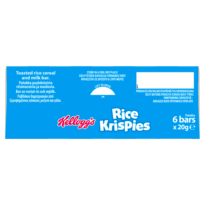 Kellogg's Rice Krispies Snack Bar, 6 x 20g