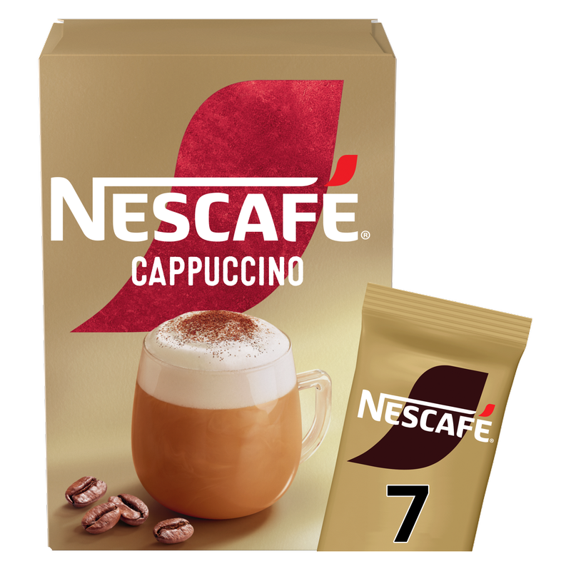 Nescafe Cappuccino Instant Coffee, 7 x 15.5gg