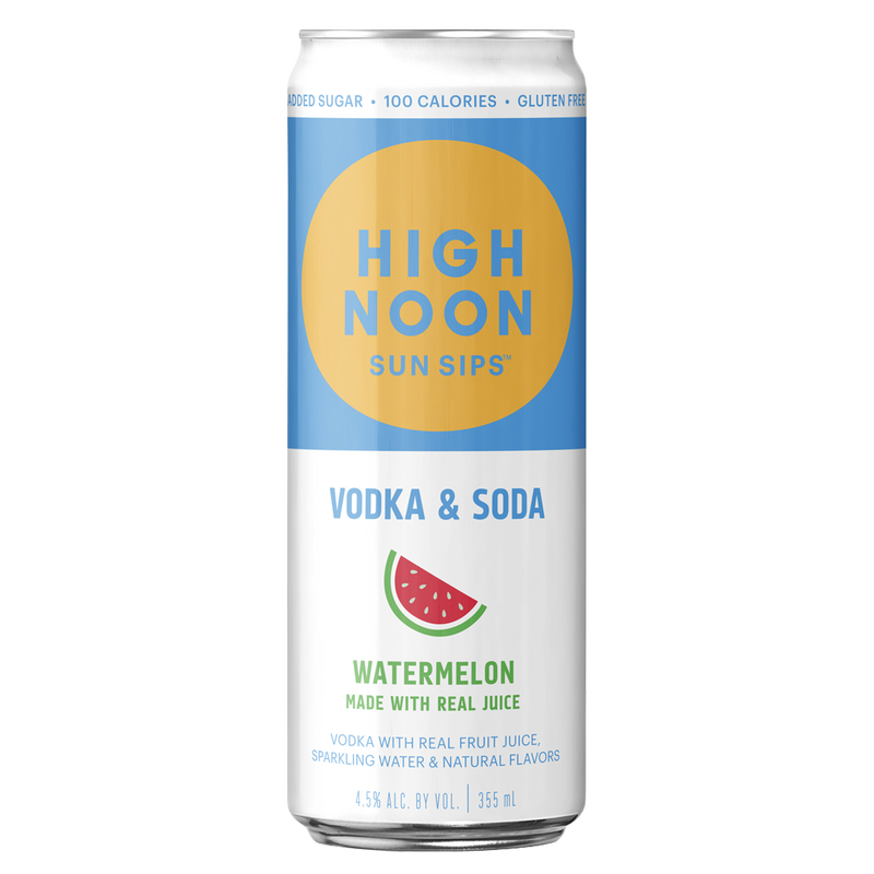 High Noon Watermelon 12oz Single Can 4.5% ABV