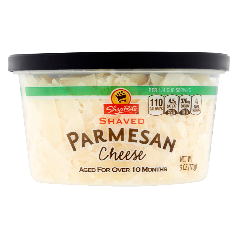 ShopRite Shaved Parmesan Cheese - 6oz