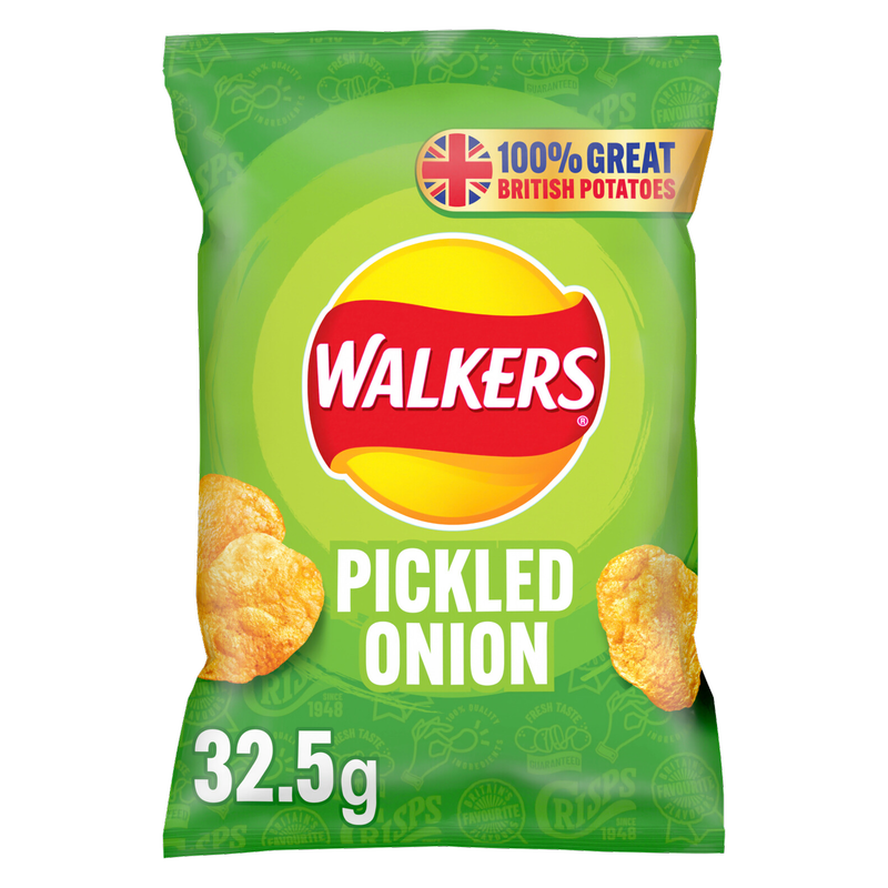 Walkers Pickled Onion, 32.5g