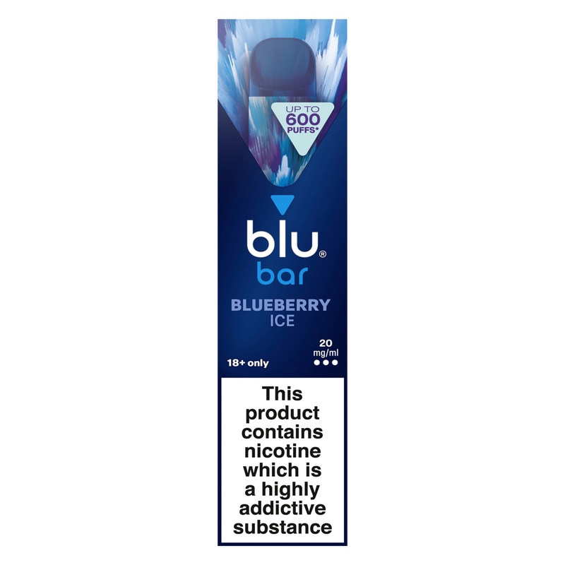 Blu Bar Blueberry Ice Disposable Vape 20mg/ml, 1pcs