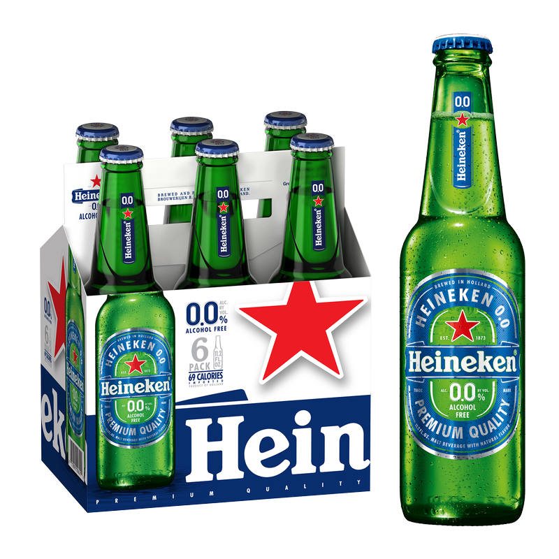 Heineken 0.0 6pk 12oz Btl 0.0% ABV
