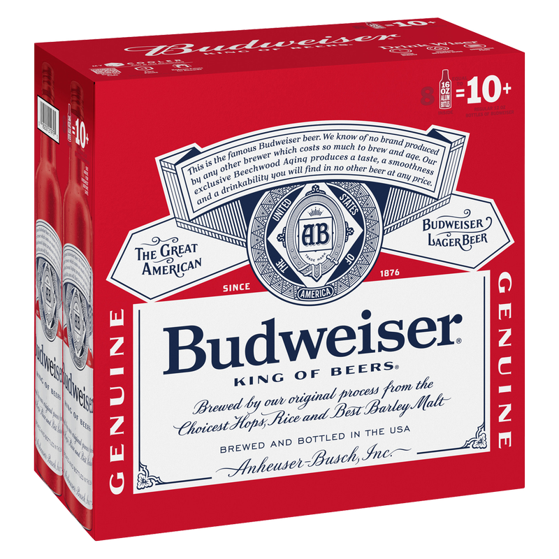 Budweiser 8pk 16oz Alum Btl 5.0% ABV