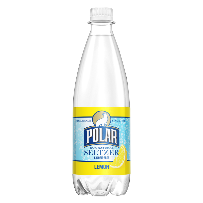 Polar Lemon Seltzer Water 20oz Btl