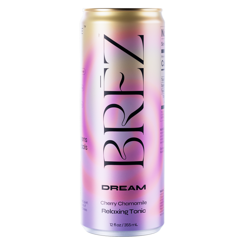 BREZ Dream Cherry Chamomile Relaxing Tonic 12oz Can 