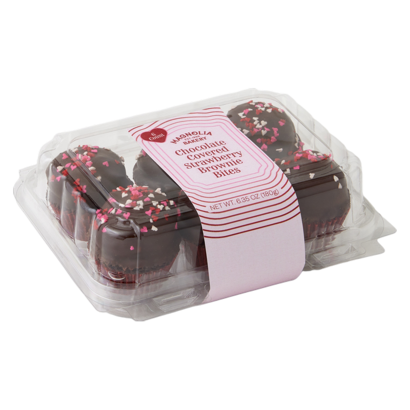Magnolia Bakery Chocolate Covered Strawberry Brownie Bites, 6ct