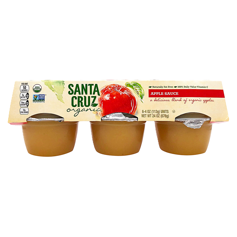 Santa Cruz Organic Apple Sauce 4oz 6pk