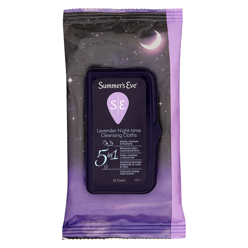 Summer's Eve Lavender Nighttime Cleansing Cloth 32ct