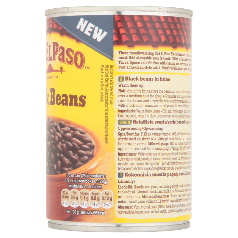 Old El Paso Black Beans, 425g