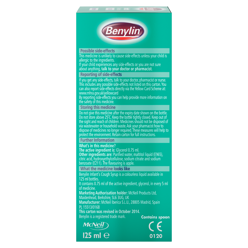 Benylin Infant’s Cough Syrup 3m+, 125ml