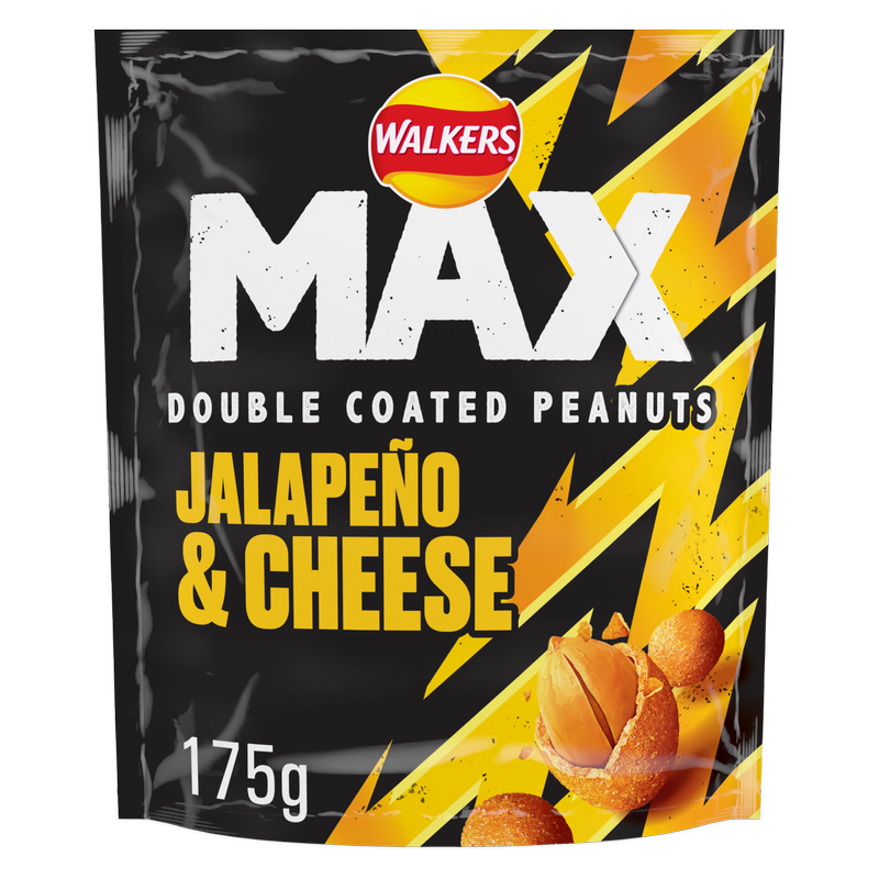 Walkers Max Strong Nuts Jalapeno & Cheese, 175g