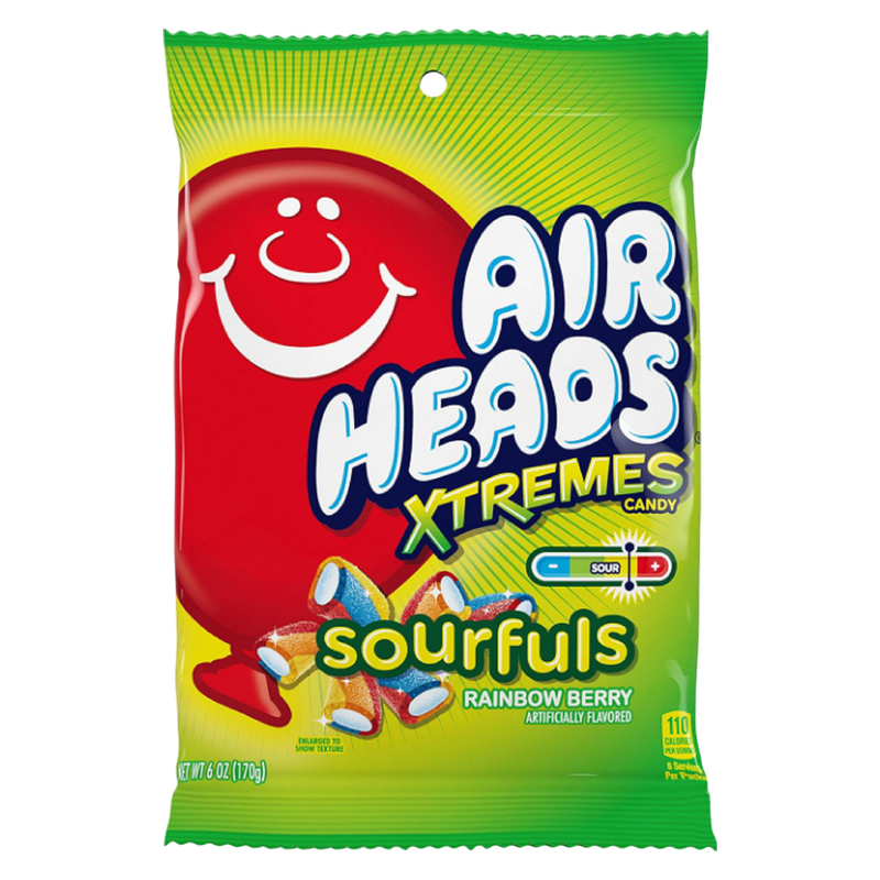Airheads Xtremes Sourfuls Rainbow Berry Bites, 6oz