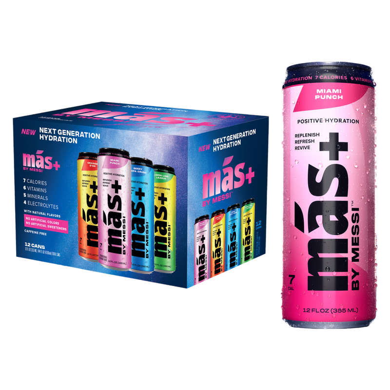 MÁS+ by Messi Variety 12pk 12oz Can