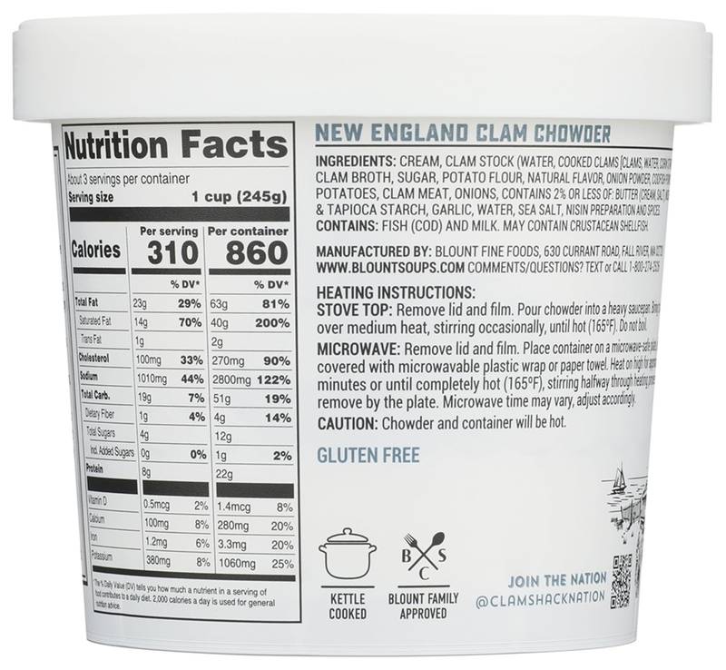 Clam Shack New England Clam Chowder - 24 oz