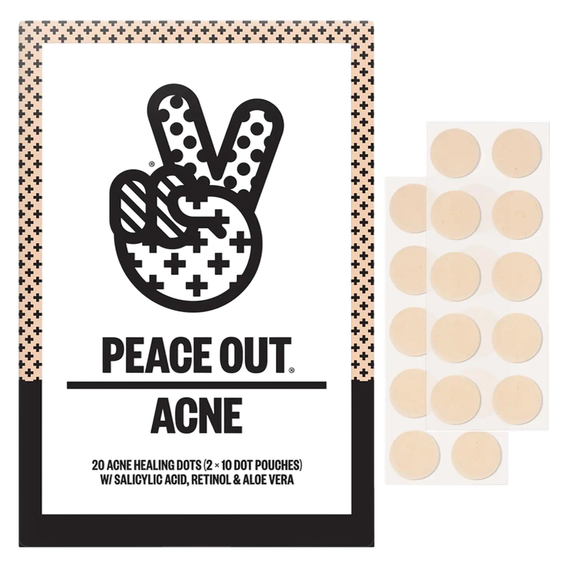Peace Out Salicylic Acid Acne Healing Dots, 20ct