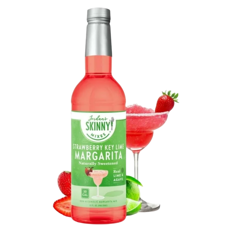 Jordan's Skinny Mixes Naturally Sweetened Strawberry Key Lime Margarita 32oz