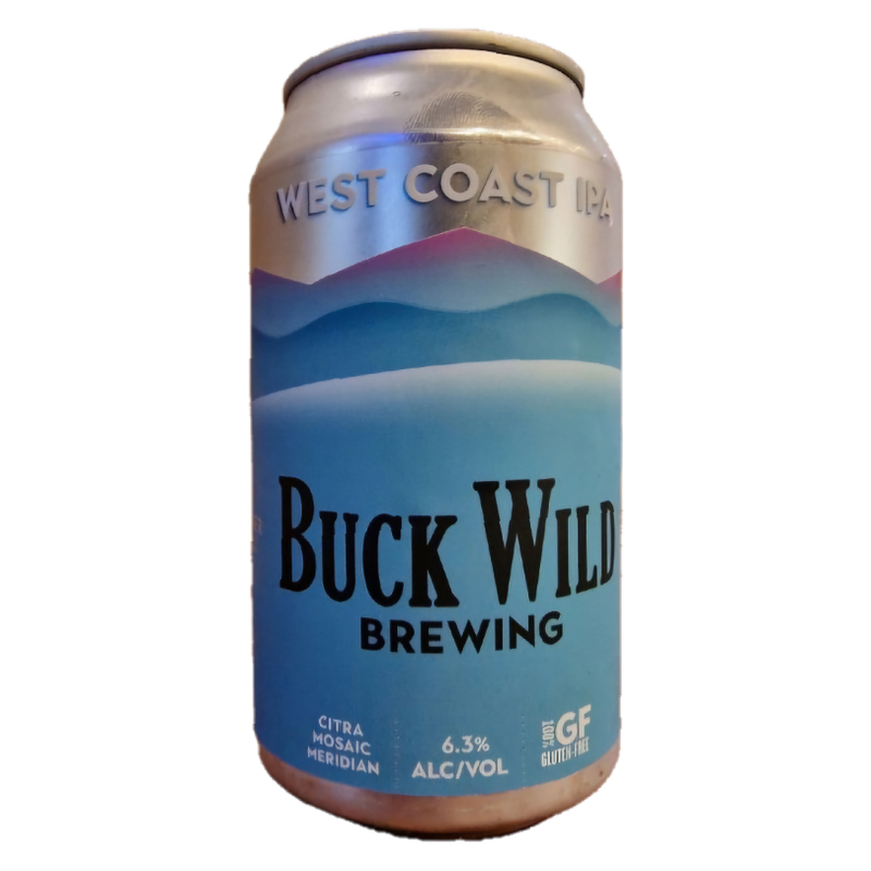 Buck Wild Brewing West Coast IPA Gluten Free (4PKC 12 OZ)