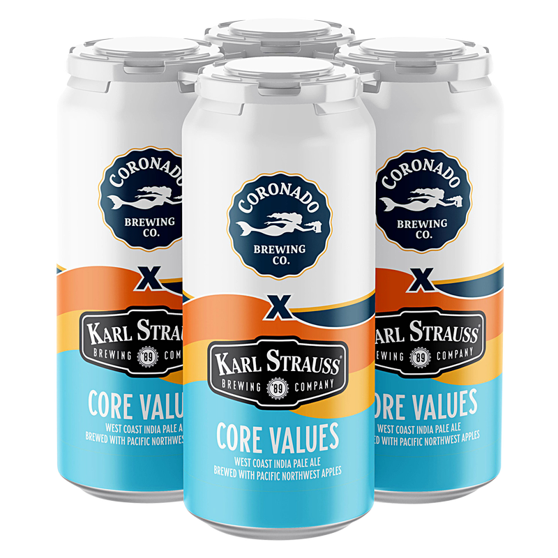 Coronado Brewing/Karl Strauss Collaboration Core Values IPA 4pk 16oz