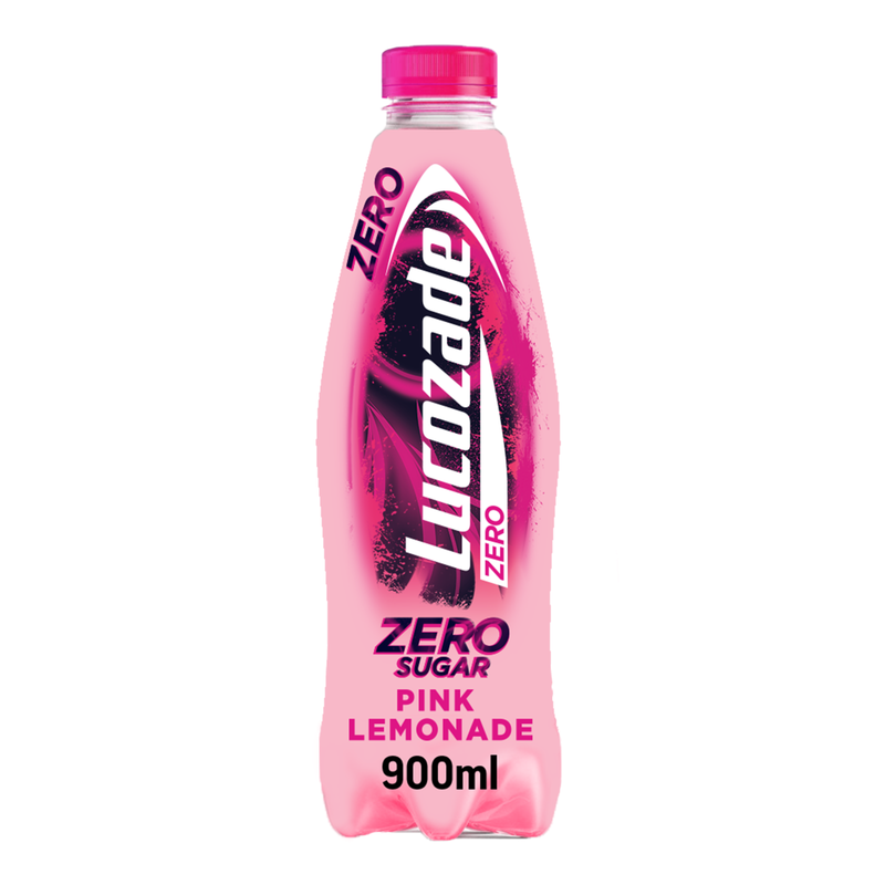 Lucozade Energy Zero Pink Lemonade, 900ml