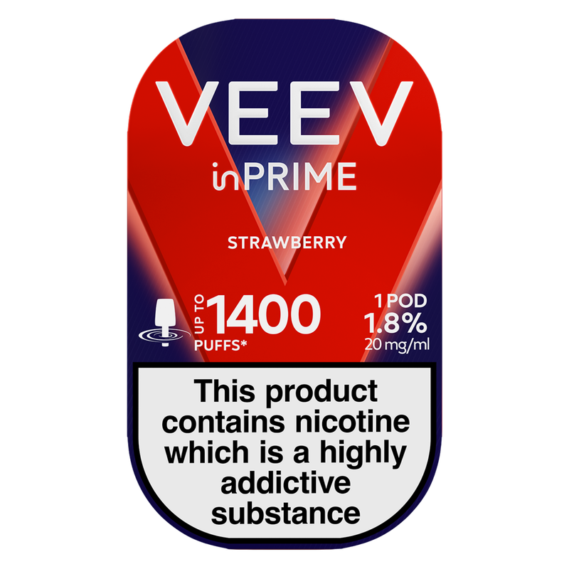 e zigaretten shops VEEV inPrime Pods Strawberry, 1pcs : fast delivery by App or Online