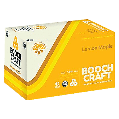 Boochcraft Kombucha Lemon Maple 6pk 12oz Can