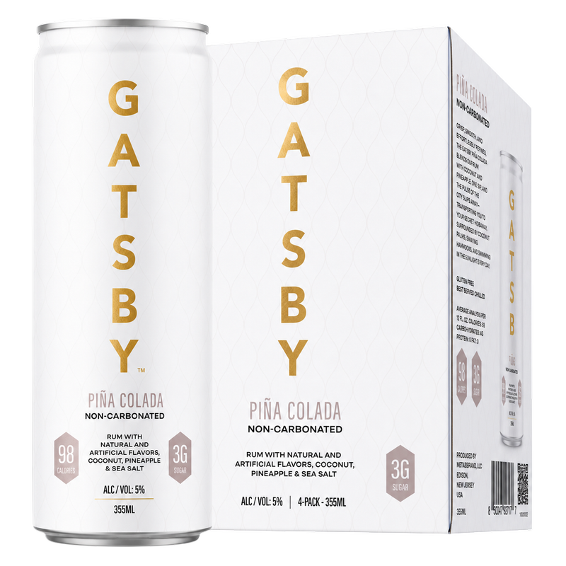 Gatsby Pina Colada 4pk 12oz Can 5% ABV