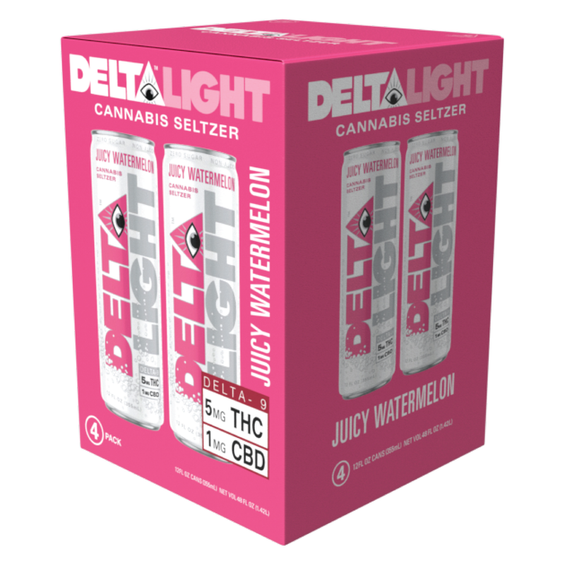 Delta Light 5mg THC Juicy Watermelon Seltzer 12pk 12oz Can