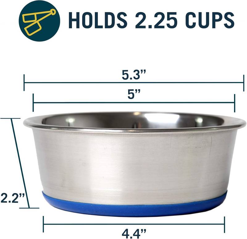 Durapet Pint Stainless Steel Dog Bowl 1.2 pint