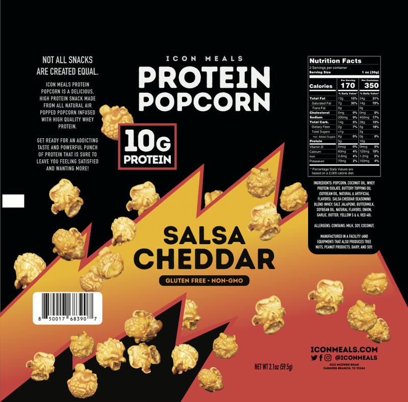 ICON Salsa Cheddar Protein Popcorn 2oz