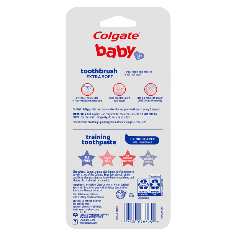 Colgate Kit Baby Toothpaste 1.75 oz & Extra Soft Baby Toothbrush
