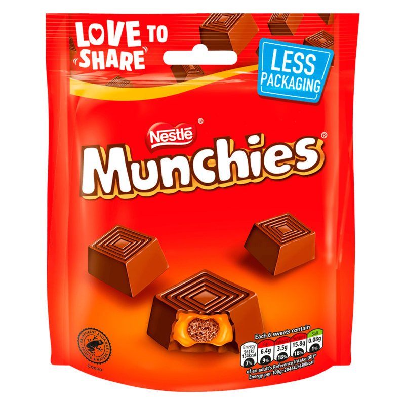Munchies Chocolate Sharing Bag, 104g