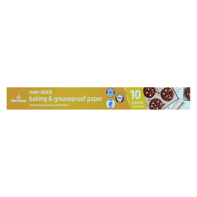 Morrisons Non Stick & Baking Greaseproof Paper 10m, 1pcs