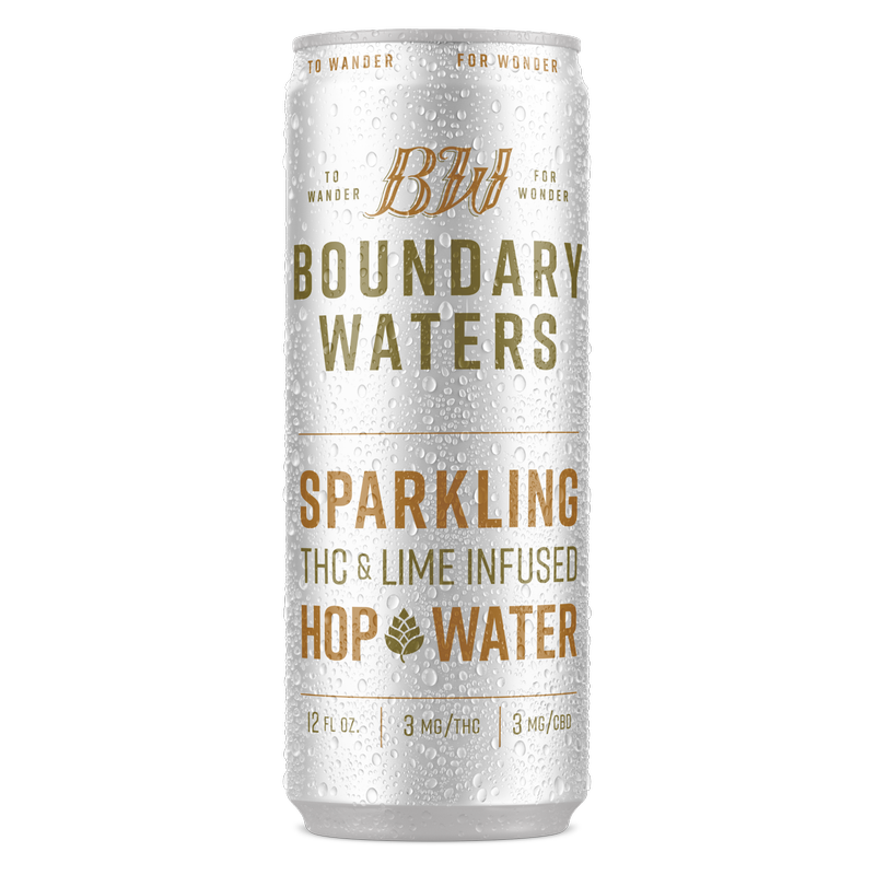 Boundary Waters 3mg THC Hop Water 4pk 12oz Can