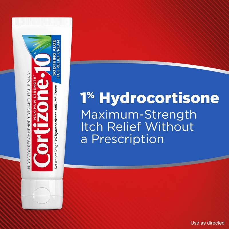 Cortizone-10 Maximum Strength Soothing Aloe Itch Relief Cream, 1 oz