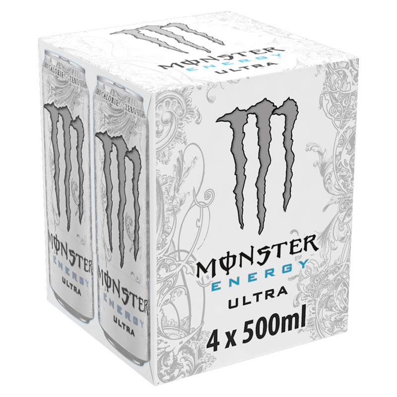 Monster Energy Ultra, 4 x 500ml