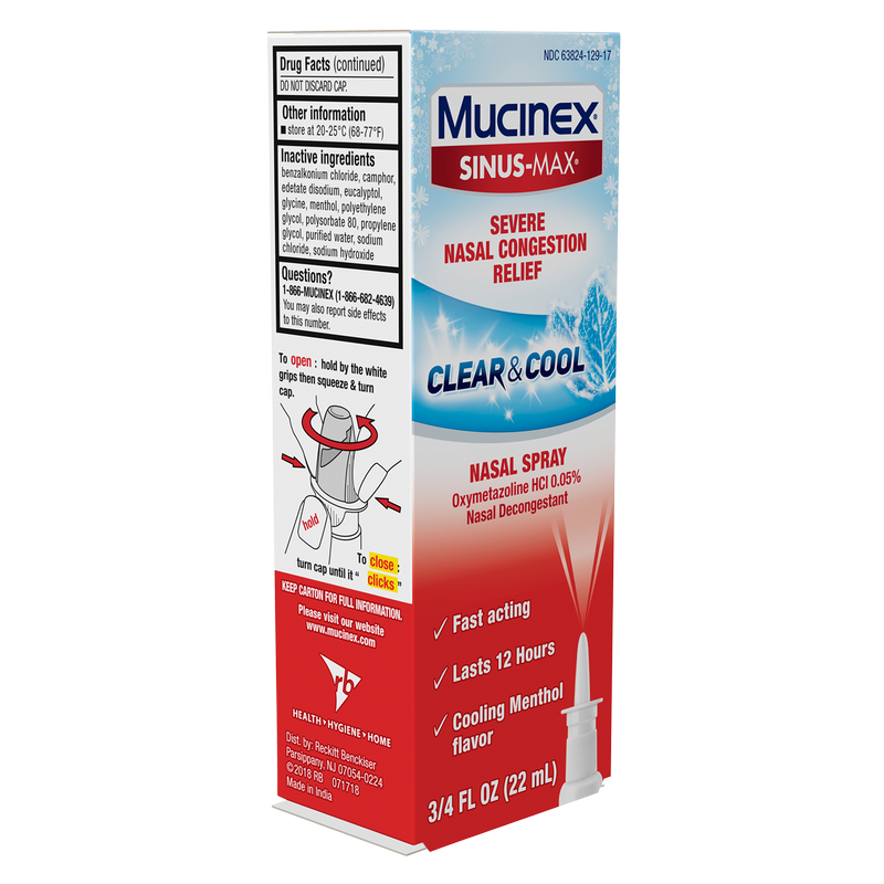 Mucinex Sinus-Max Severe Nasal Congestion Relief Nasal Spray 0.75oz